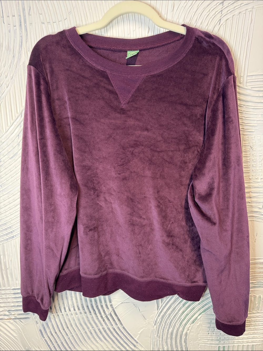Honeydew USA Plush Velvet Crewneck - Plum N0713